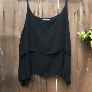 Brandy Melville layered black tank